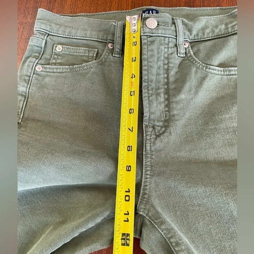Gap Denim True Skinny Women Size 2/26 Tall Jeans, Olive Green Denim Skinny Jeans